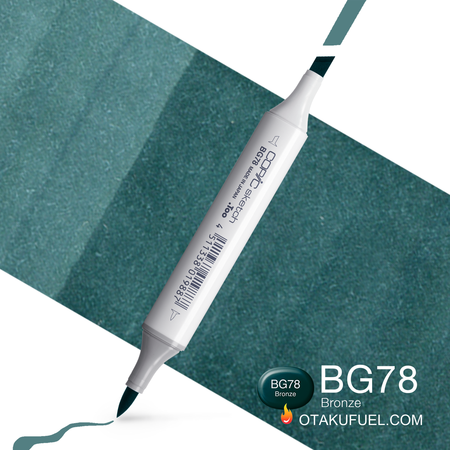 Copic Sketch BG78 Bronze Marker <inline style="float: right; margin-right: 10px; background-color: rgb(73, 112, 107);">&nbsp;&nbsp;&nbsp;&nbsp;&nbsp;&nbsp; </inline>