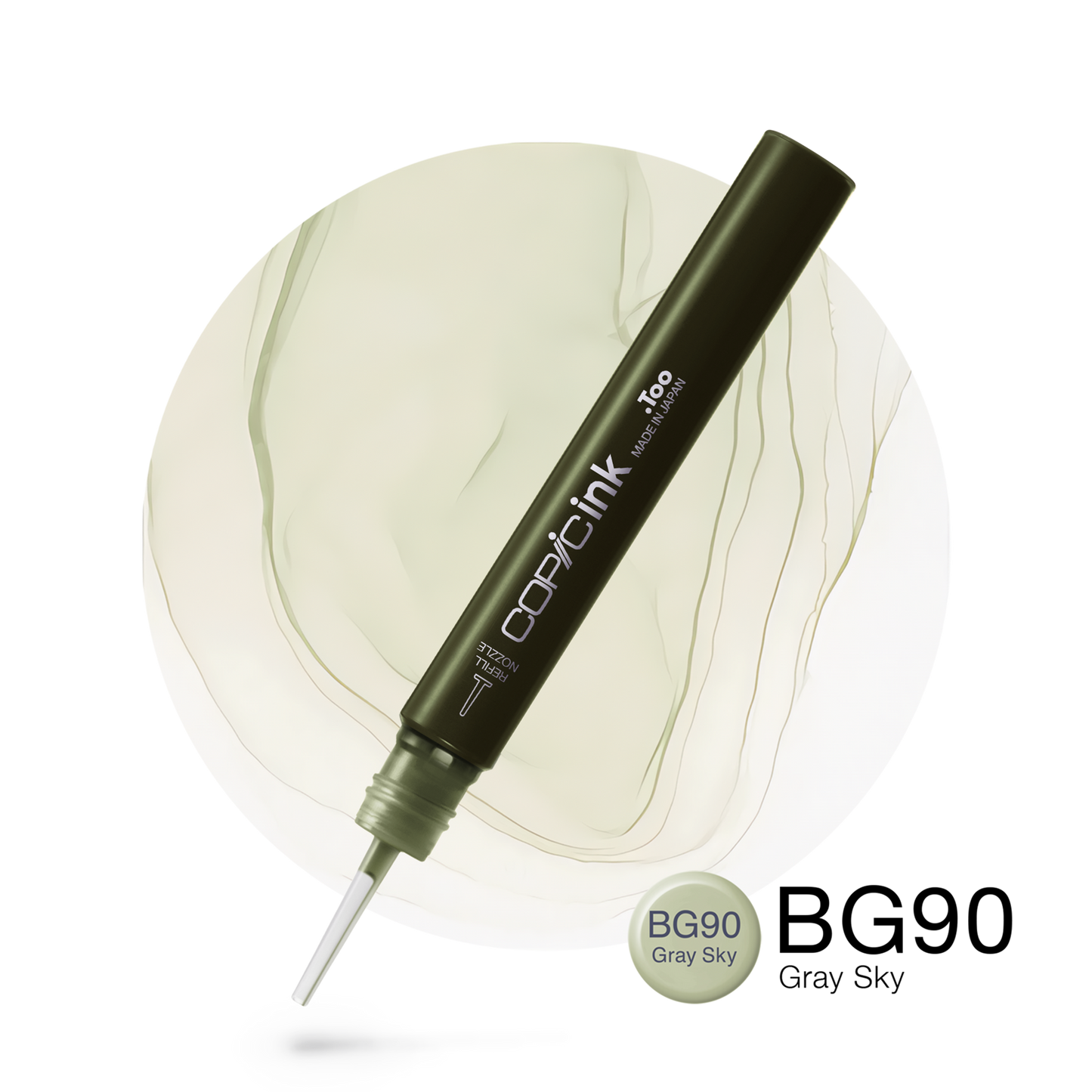 Copic Ink Refill BG90 Gray Sky <inline style="float: right; margin-right: 10px; background-color: rgb(137, 205, 240);">&nbsp;&nbsp;&nbsp;&nbsp;&nbsp;&nbsp; </inline>