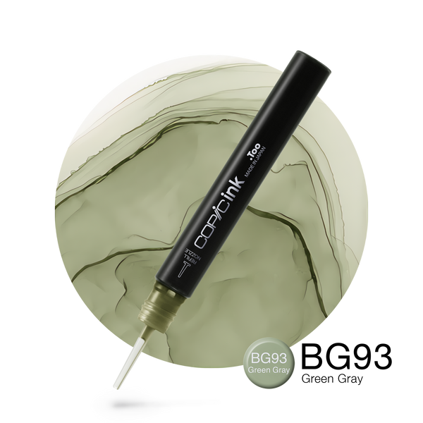 Copic Ink Refill BG93 Green Gray <inline style="float: right; margin-right: 10px; background-color: rgb(186, 192, 182);">&nbsp;&nbsp;&nbsp;&nbsp;&nbsp;&nbsp; </inline>