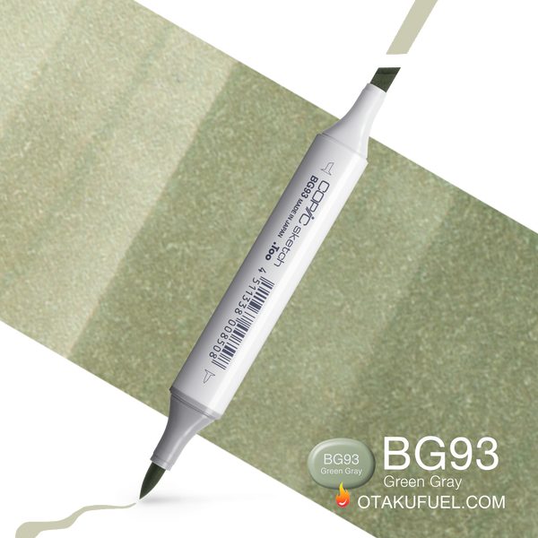 Copic Sketch BG93 Green Gray Marker <inline style="float: right; margin-right: 10px; background-color: rgb(186, 192, 182);">&nbsp;&nbsp;&nbsp;&nbsp;&nbsp;&nbsp; </inline>
