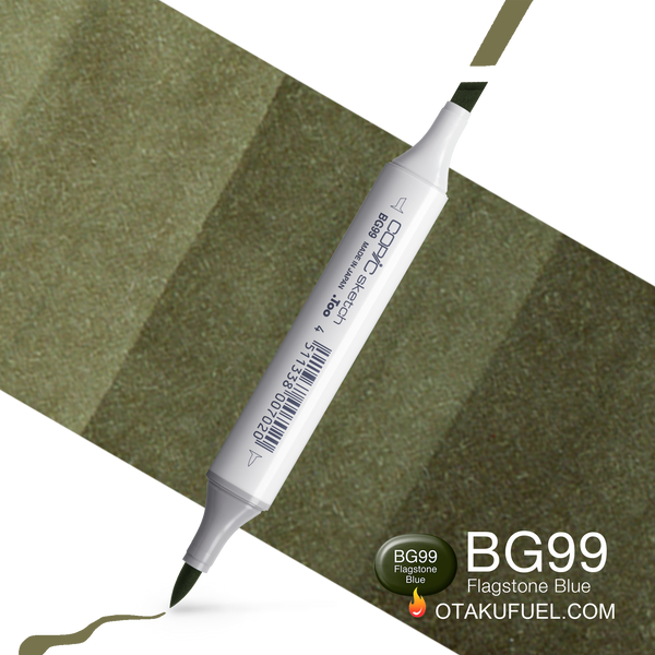 Copic Sketch BG99 Flagstone Blue Marker <inline style="float: right; margin-right: 10px; background-color: rgb(112, 157, 137);">&nbsp;&nbsp;&nbsp;&nbsp;&nbsp;&nbsp; </inline>