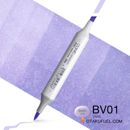 Copic Sketch BV01 Viola Marker <inline style="float: right; margin-right: 10px; background-color: rgb(199, 203, 230);">&nbsp;&nbsp;&nbsp;&nbsp;&nbsp;&nbsp; </inline>