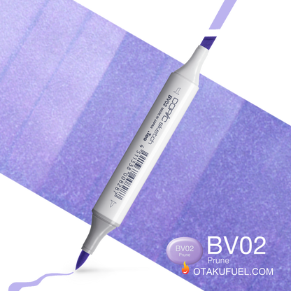 Copic Sketch BV02 Prune Marker <inline style="float: right; margin-right: 10px; background-color: rgb(170, 184, 219);">&nbsp;&nbsp;&nbsp;&nbsp;&nbsp;&nbsp; </inline>