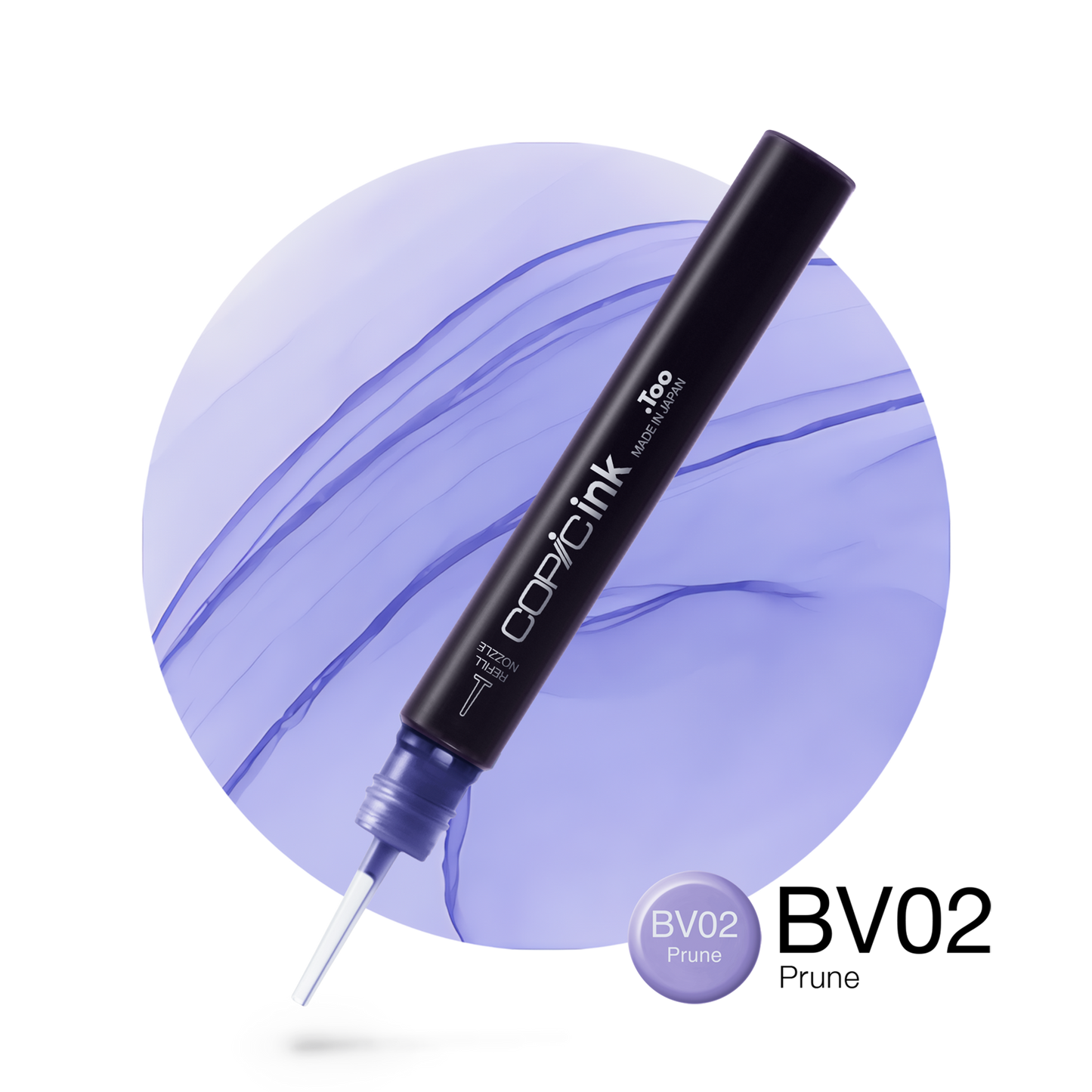 Copic Ink Refill BV02 Prune <inline style="float: right; margin-right: 10px; background-color: rgb(170, 184, 219);">&nbsp;&nbsp;&nbsp;&nbsp;&nbsp;&nbsp; </inline>