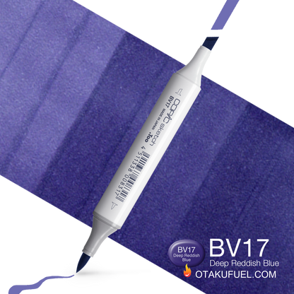 Copic Sketch BV17 Deep Redish Blue Marker <inline style="float: right; margin-right: 10px; background-color: rgb(103, 122, 168);">&nbsp;&nbsp;&nbsp;&nbsp;&nbsp;&nbsp; </inline>