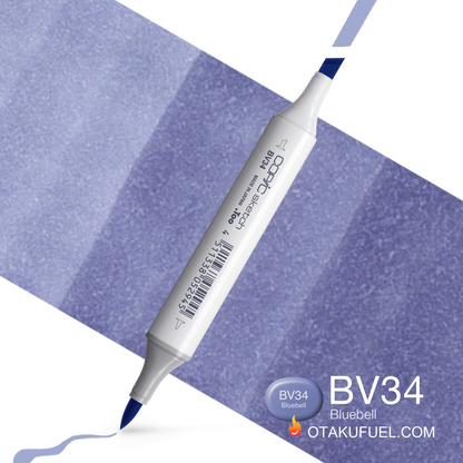 Copic Sketch BV34 Bluebell Marker <inline style="float: right; margin-right: 10px; background-color: rgb(157, 166, 188);">&nbsp;&nbsp;&nbsp;&nbsp;&nbsp;&nbsp; </inline>