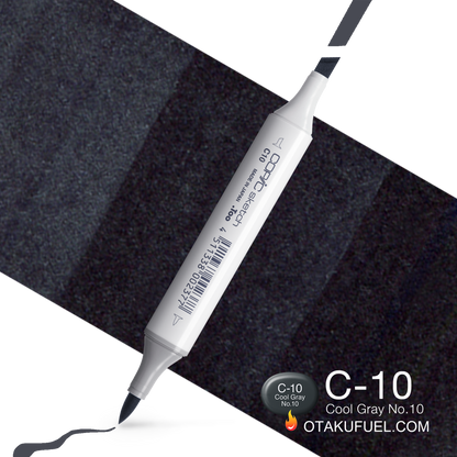 Copic Sketch C10 Cool Gray No. 10 Marker <inline style="float: right; margin-right: 10px; background-color: rgb(217, 228, 234);">&nbsp;&nbsp;&nbsp;&nbsp;&nbsp;&nbsp; </inline>