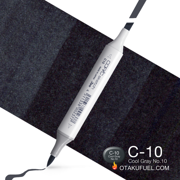 Copic Sketch C10 Cool Gray No. 10 Marker <inline style="float: right; margin-right: 10px; background-color: rgb(217, 228, 234);">&nbsp;&nbsp;&nbsp;&nbsp;&nbsp;&nbsp; </inline>