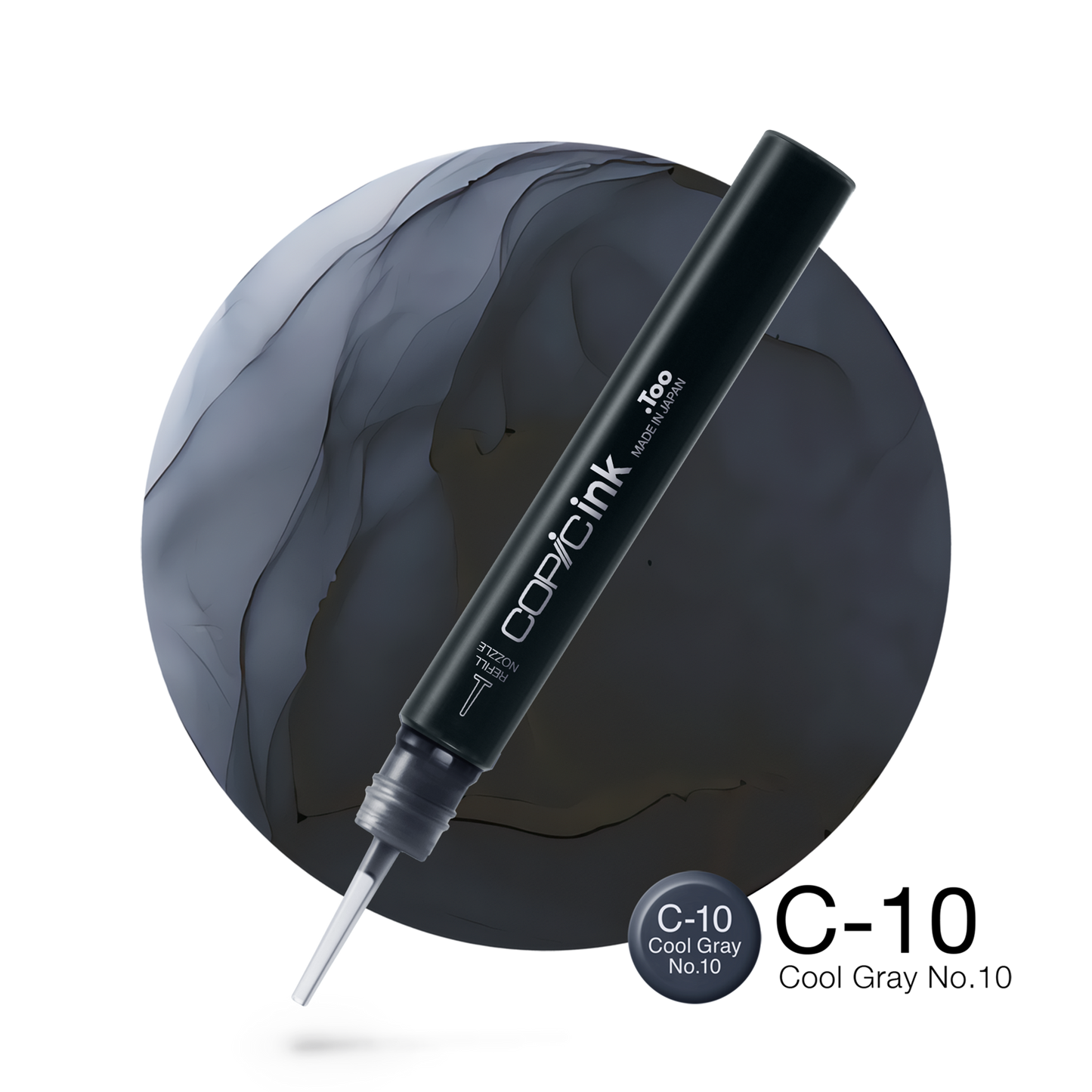 Copic Ink Refill C10 Cool Gray No. 10 <inline style="float: right; margin-right: 10px; background-color: rgb(62, 71, 80);">&nbsp;&nbsp;&nbsp;&nbsp;&nbsp;&nbsp; </inline>