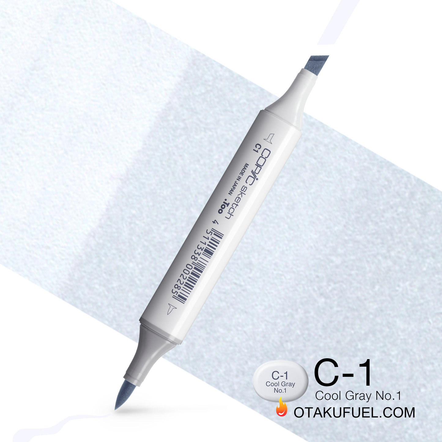 Copic Sketch C1 Cool Gray No. 1 Marker <inline style="float: right; margin-right: 10px; background-color: rgb(217, 228, 234);">&nbsp;&nbsp;&nbsp;&nbsp;&nbsp;&nbsp; </inline>