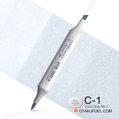 Copic Sketch C1 Cool Gray No. 1 Marker <inline style="float: right; margin-right: 10px; background-color: rgb(217, 228, 234);">&nbsp;&nbsp;&nbsp;&nbsp;&nbsp;&nbsp; </inline>