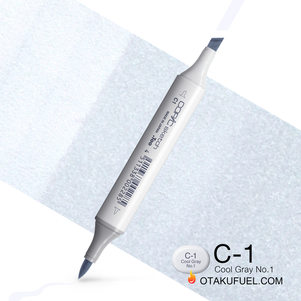 Copic Sketch C1 Cool Gray No. 1 Marker <inline style="float: right; margin-right: 10px; background-color: rgb(217, 228, 234);">&nbsp;&nbsp;&nbsp;&nbsp;&nbsp;&nbsp; </inline>