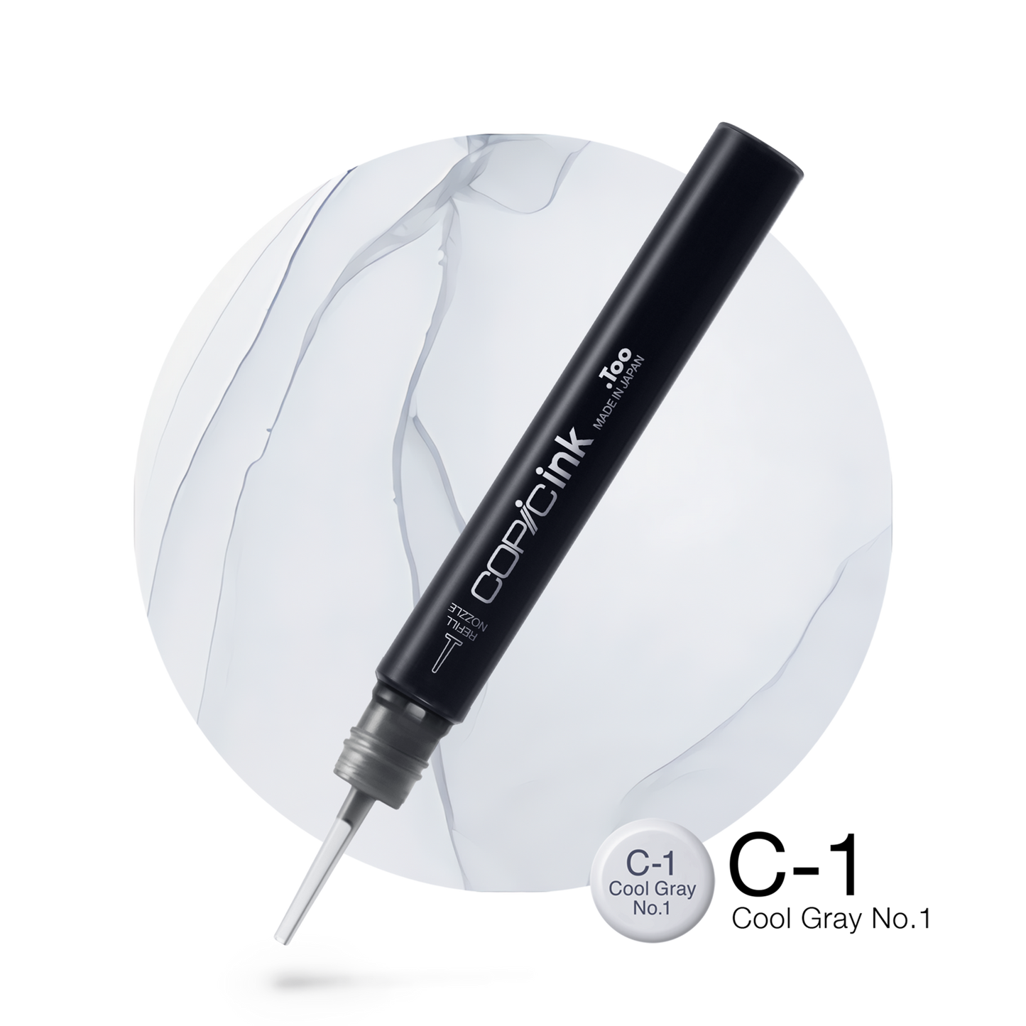 Copic Ink Refill C1 Cool Gray No. 1 <inline style="float: right; margin-right: 10px; background-color: rgb(217, 228, 234);">&nbsp;&nbsp;&nbsp;&nbsp;&nbsp;&nbsp; </inline>