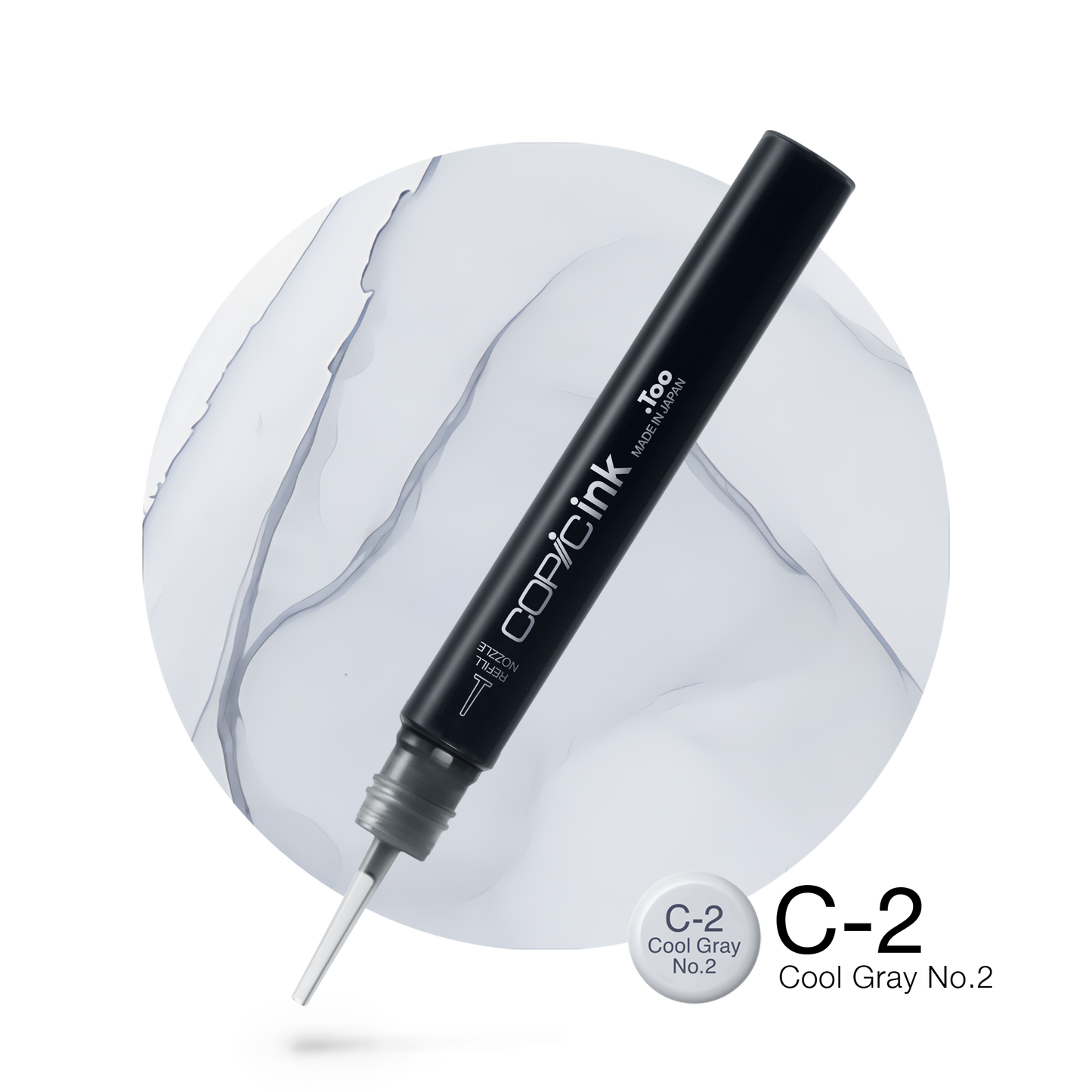 Copic Ink Refill C2 Cool Gray No. 2 <inline style="float: right; margin-right: 10px; background-color: rgb(217, 228, 234);">&nbsp;&nbsp;&nbsp;&nbsp;&nbsp;&nbsp; </inline>