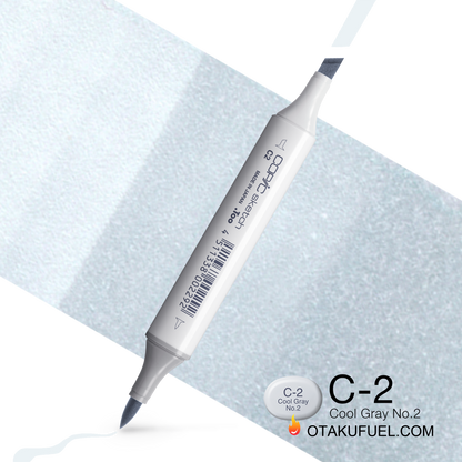 Copic Sketch C2 Cool Gray No. 2 Marker <inline style="float: right; margin-right: 10px; background-color: rgb(202, 215, 223);">&nbsp;&nbsp;&nbsp;&nbsp;&nbsp;&nbsp; </inline>