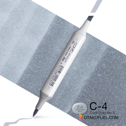 Copic Sketch C4 Cool Gray No. 4 Marker <inline style="float: right; margin-right: 10px; background-color: rgb(165, 179, 188);">&nbsp;&nbsp;&nbsp;&nbsp;&nbsp;&nbsp; </inline>