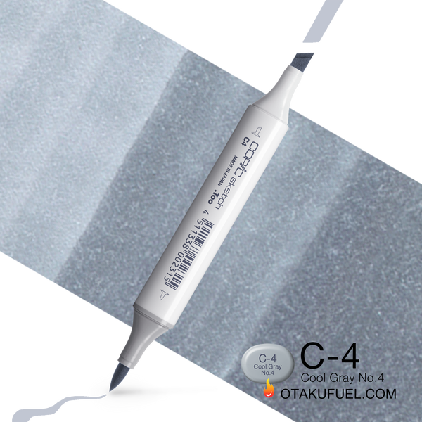 Copic Sketch C4 Cool Gray No. 4 Marker <inline style="float: right; margin-right: 10px; background-color: rgb(165, 179, 188);">&nbsp;&nbsp;&nbsp;&nbsp;&nbsp;&nbsp; </inline>