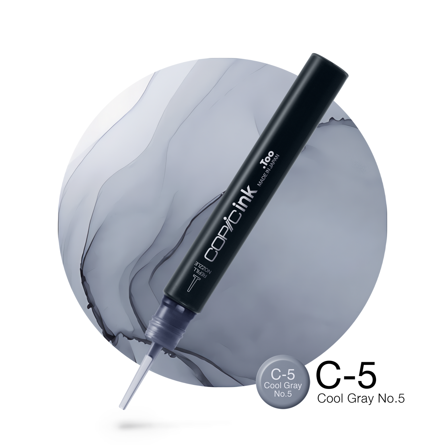 Copic Ink Refill C5 Cool Gray No. 5 <inline style="float: right; margin-right: 10px; background-color: rgb(165, 179, 188);">&nbsp;&nbsp;&nbsp;&nbsp;&nbsp;&nbsp; </inline>