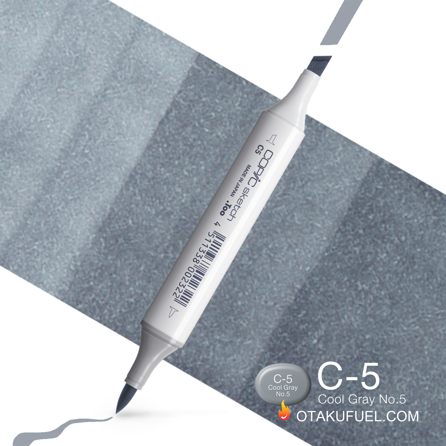Copic Sketch C5 Cool Gray No. 5 Marker <inline style="float: right; margin-right: 10px; background-color: rgb(147, 160, 168);">&nbsp;&nbsp;&nbsp;&nbsp;&nbsp;&nbsp; </inline>