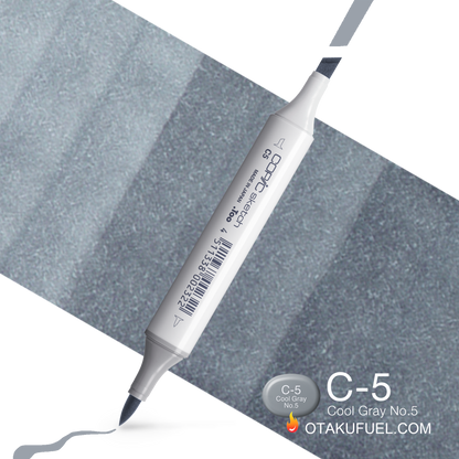 Copic Sketch C5 Cool Gray No. 5 Marker <inline style="float: right; margin-right: 10px; background-color: rgb(147, 160, 168);">&nbsp;&nbsp;&nbsp;&nbsp;&nbsp;&nbsp; </inline>