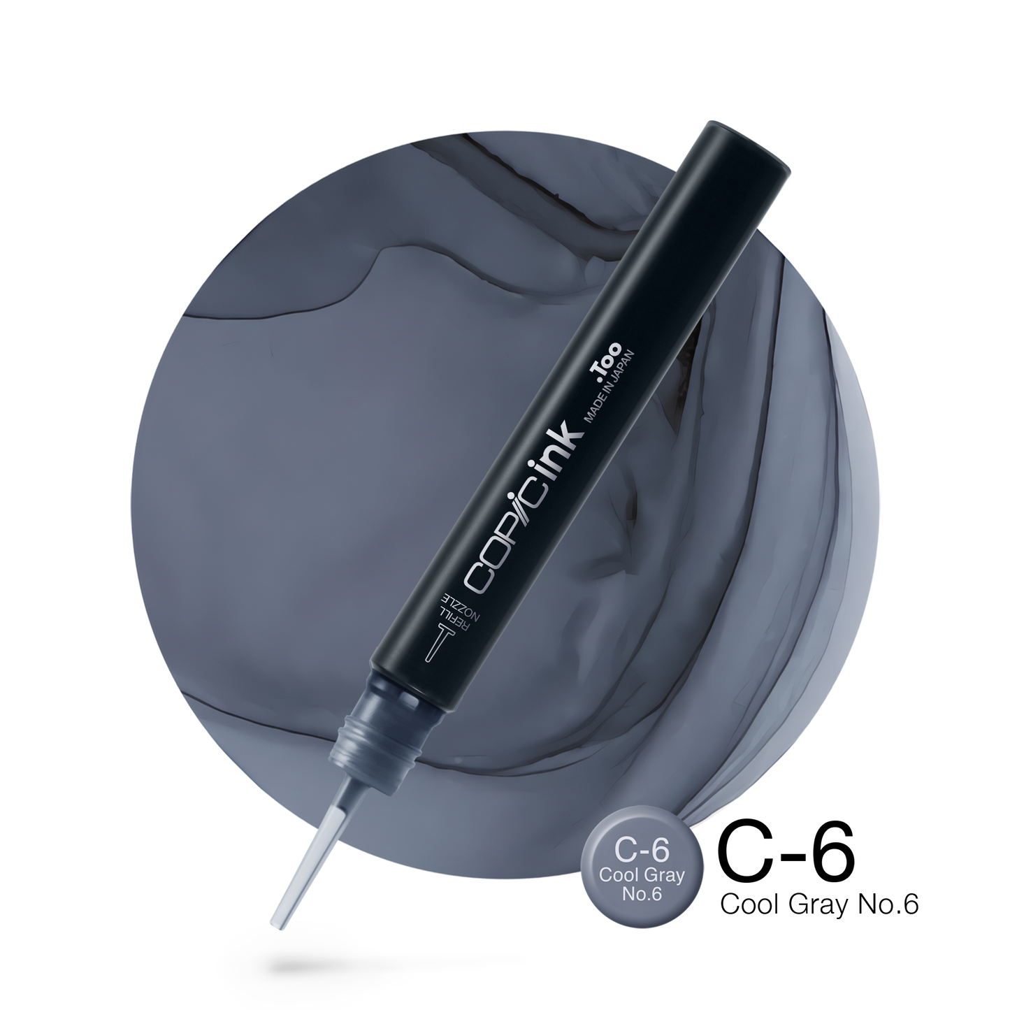 Copic Ink Refill C6 Cool Gray No. 6 <inline style="float: right; margin-right: 10px; background-color: rgb(147, 160, 168);">&nbsp;&nbsp;&nbsp;&nbsp;&nbsp;&nbsp; </inline>