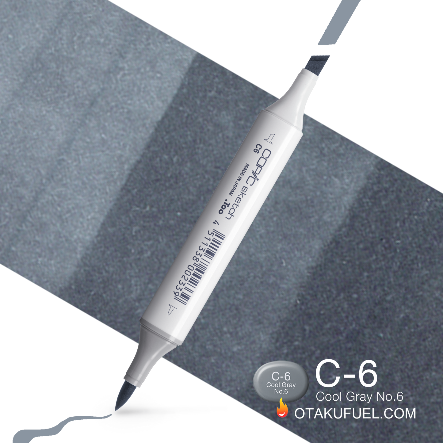 Copic Sketch C6 Cool Gray No. 6 Marker <inline style="float: right; margin-right: 10px; background-color: rgb(122, 139, 149);">&nbsp;&nbsp;&nbsp;&nbsp;&nbsp;&nbsp; </inline>
