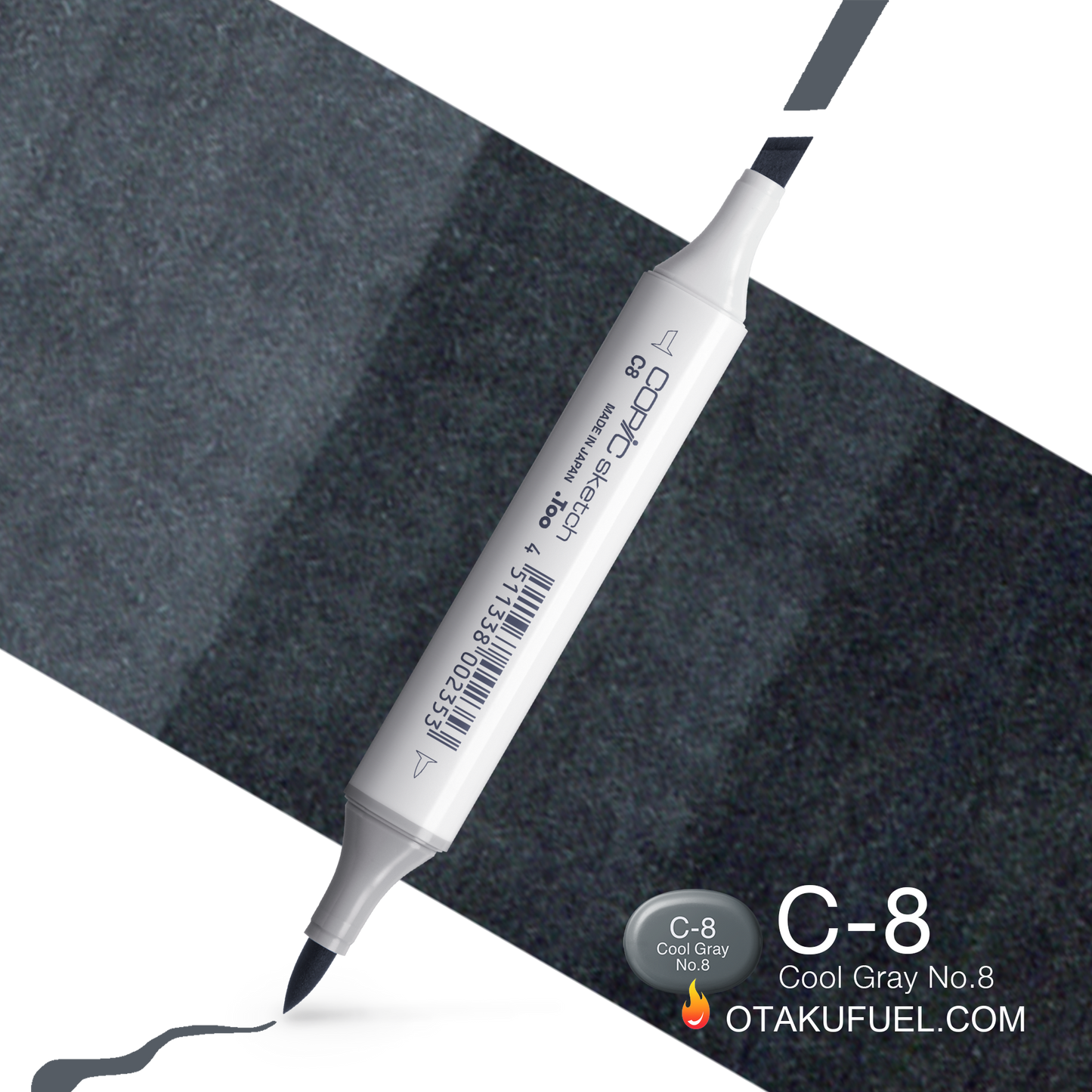 Copic Sketch C8 Cool Gray No. 8 Marker <inline style="float: right; margin-right: 10px; background-color: rgb(83, 93, 102);">&nbsp;&nbsp;&nbsp;&nbsp;&nbsp;&nbsp; </inline>