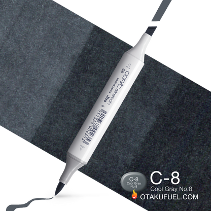 Copic Sketch C8 Cool Gray No. 8 Marker <inline style="float: right; margin-right: 10px; background-color: rgb(83, 93, 102);">&nbsp;&nbsp;&nbsp;&nbsp;&nbsp;&nbsp; </inline>