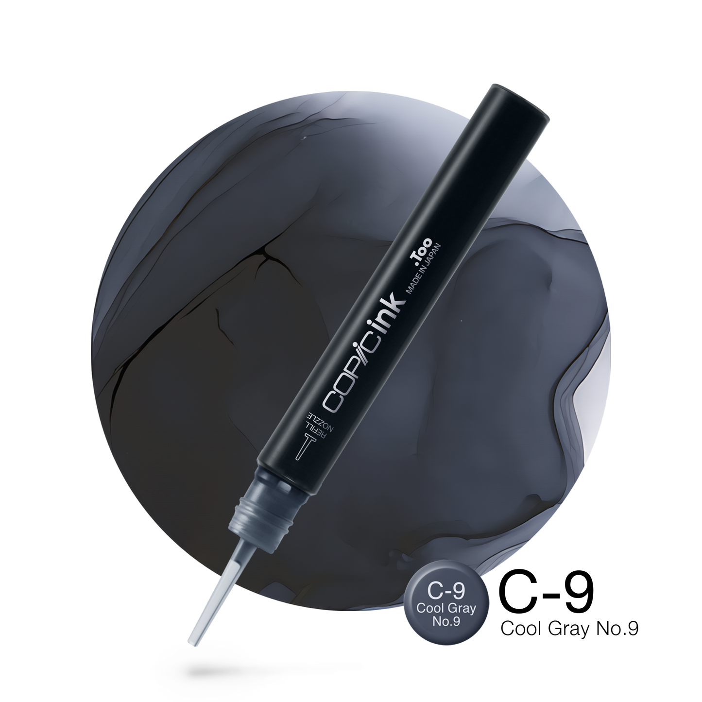 Copic Ink Refill C9 Cool Gray No. 9 <inline style="float: right; margin-right: 10px; background-color: rgb(83, 93, 102);">&nbsp;&nbsp;&nbsp;&nbsp;&nbsp;&nbsp; </inline>