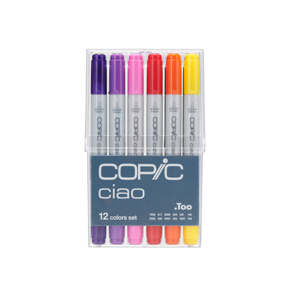Copic Ciao Markers: 12 Color Set [Basic Set]
