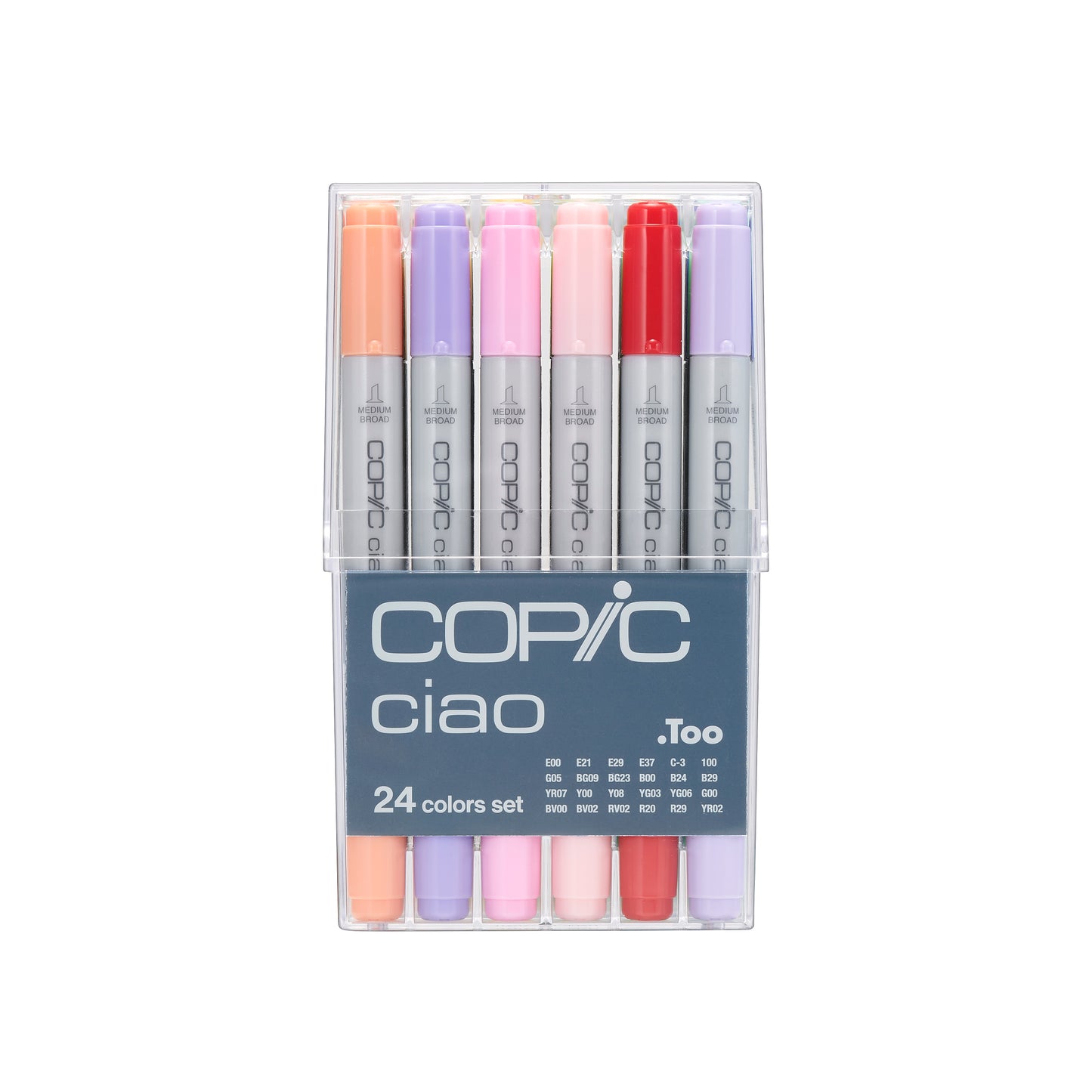 Copic Ciao Markers: 24 Color Set [Basic Set]