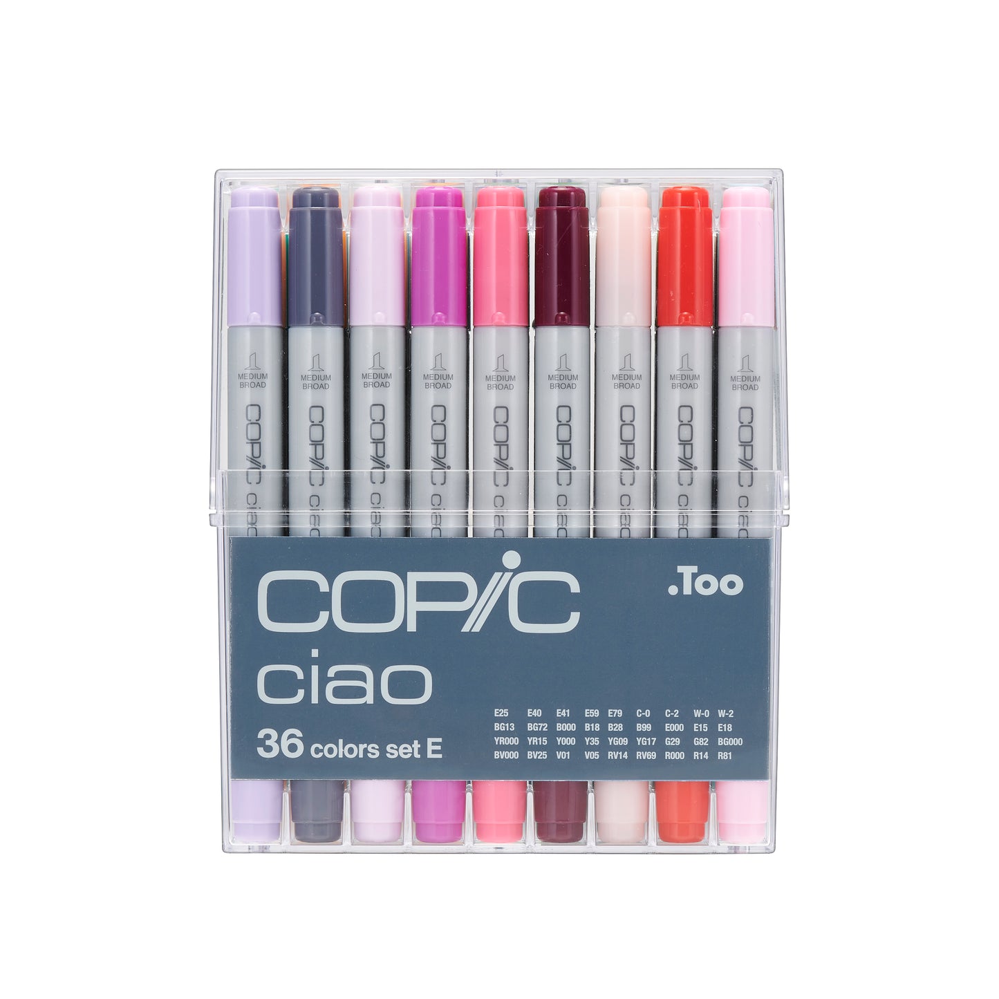Copic Ciao Markers: 36 Color - Set E
