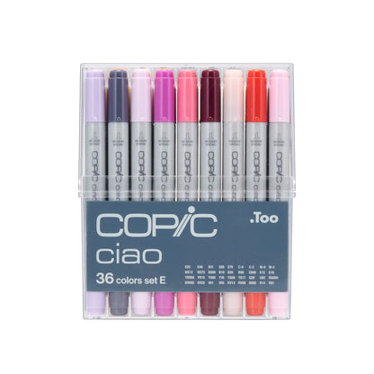 Copic Ciao Markers: 36 Color - Set E