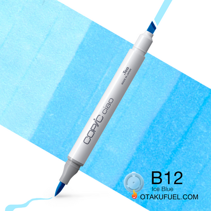 Copic Ciao B12 Ice Blue <inline style="float: right; margin-right: 10px; background-color: rgb(199, 229, 237);">&nbsp;&nbsp;&nbsp;&nbsp;&nbsp;&nbsp; </inline>
