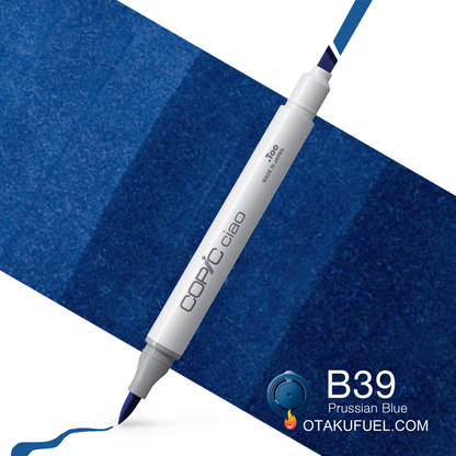 Copic Ciao B39 Prussian Blue <inline style="float: right; margin-right: 10px; background-color: rgb(43, 100, 171);">&nbsp;&nbsp;&nbsp;&nbsp;&nbsp;&nbsp; </inline>