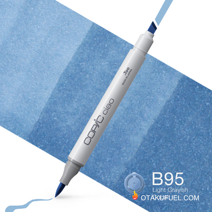 Copic Ciao B95 Light Grayish Cobalt <inline style="float: right; margin-right: 10px; background-color: rgb(115, 165, 198);">&nbsp;&nbsp;&nbsp;&nbsp;&nbsp;&nbsp; </inline>