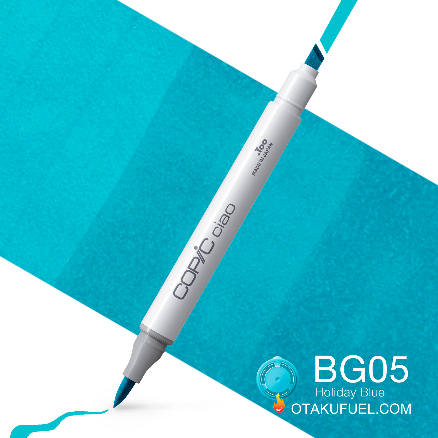 Copic Ciao BG05 Holiday Blue <inline style="float: right; margin-right: 10px; background-color: rgb(130, 209, 226);">&nbsp;&nbsp;&nbsp;&nbsp;&nbsp;&nbsp; </inline>