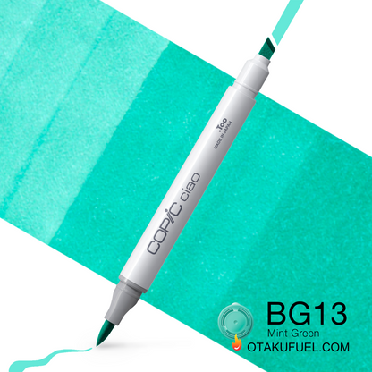 Copic Ciao BG13 Mint Green <inline style="float: right; margin-right: 10px; background-color: rgb(196, 230, 232);">&nbsp;&nbsp;&nbsp;&nbsp;&nbsp;&nbsp; </inline>