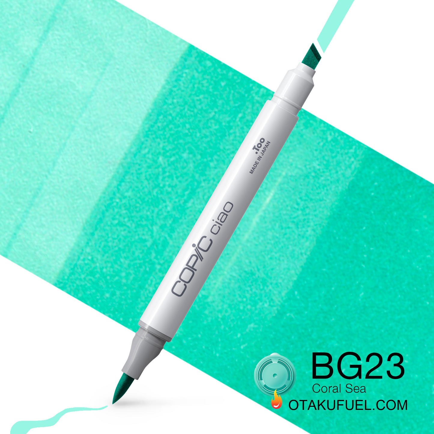 Copic Ciao BG23 Coral Sea <inline style="float: right; margin-right: 10px; background-color: rgb(190, 227, 220);">&nbsp;&nbsp;&nbsp;&nbsp;&nbsp;&nbsp; </inline>