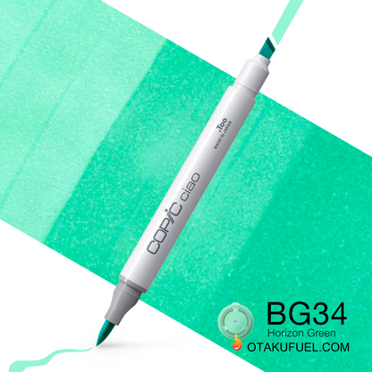 Copic Ciao BG34 Horizon Green <inline style="float: right; margin-right: 10px; background-color: rgb(162, 218, 215);">&nbsp;&nbsp;&nbsp;&nbsp;&nbsp;&nbsp; </inline>