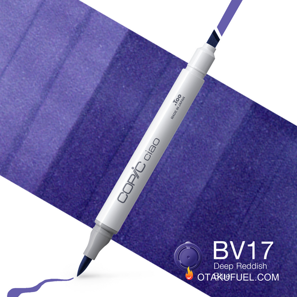 Copic Ciao BV17 Deep Reddish Blue <inline style="float: right; margin-right: 10px; background-color: rgb(110, 132, 189);">&nbsp;&nbsp;&nbsp;&nbsp;&nbsp;&nbsp; </inline>
