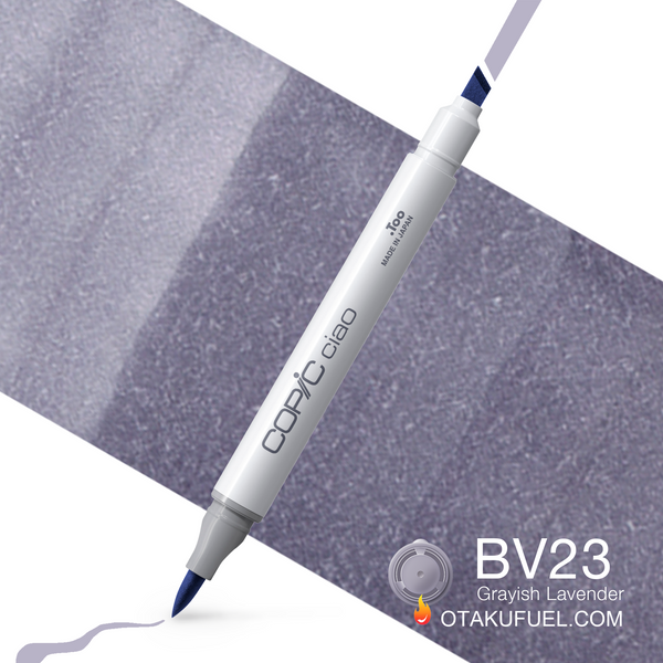 Copic Ciao BV23 Grayish Lavender <inline style="float: right; margin-right: 10px; background-color: rgb(177, 192, 221);">&nbsp;&nbsp;&nbsp;&nbsp;&nbsp;&nbsp; </inline>
