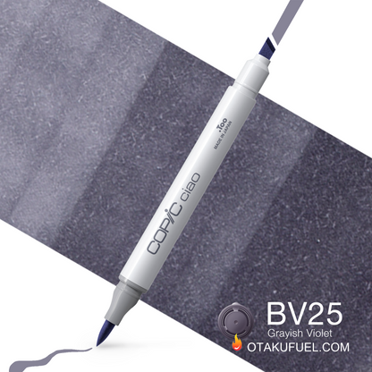 Copic Ciao BV25 Grayish Violet <inline style="float: right; margin-right: 10px; background-color: rgb(128,132,167);">&nbsp;&nbsp;&nbsp;&nbsp;&nbsp;&nbsp; </inline>