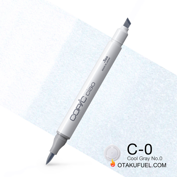 Copic Ciao C0 Cool Gray No. 0 <inline style="float: right; margin-right: 10px; background-color: rgb(226, 235, 242);">&nbsp;&nbsp;&nbsp;&nbsp;&nbsp;&nbsp; </inline>