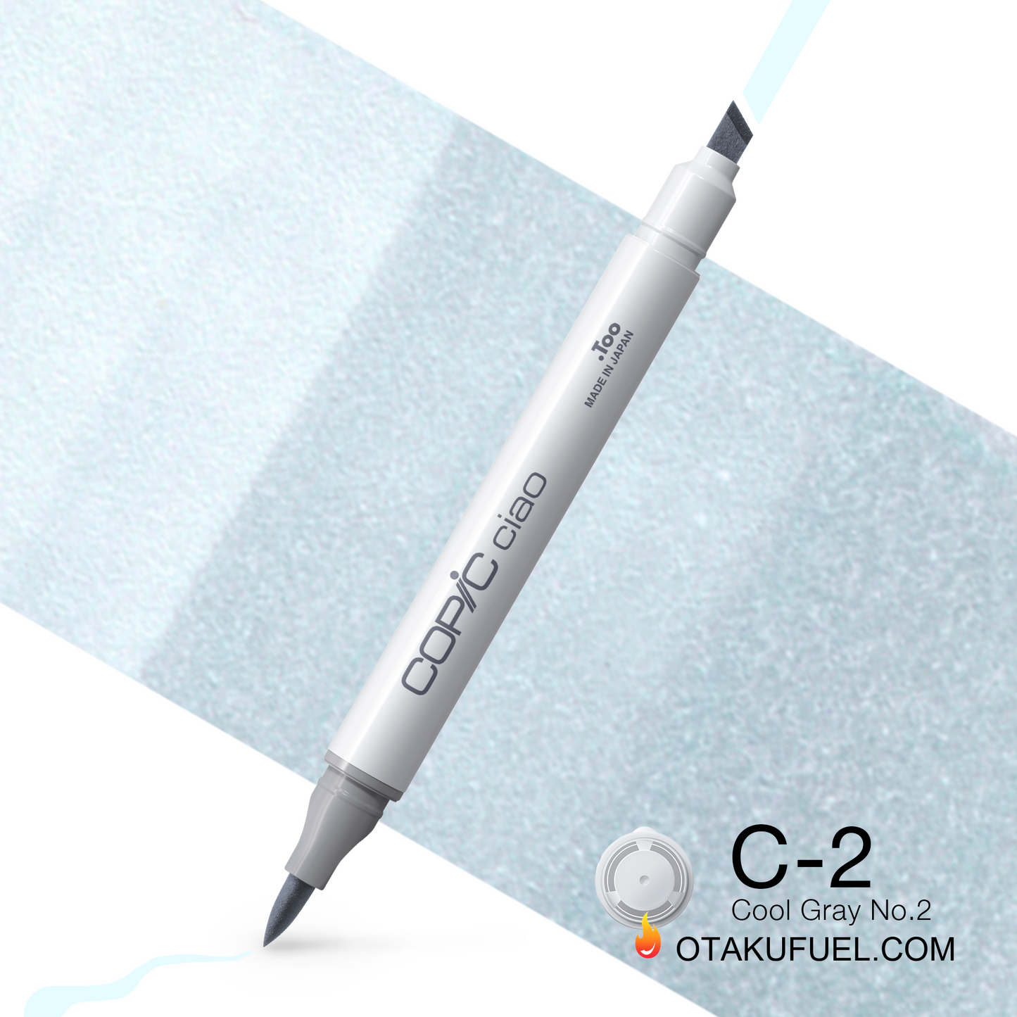 Copic Ciao C2 Cool Gray No. 2 <inline style="float: right; margin-right: 10px; background-color: rgb(202, 215, 223);">&nbsp;&nbsp;&nbsp;&nbsp;&nbsp;&nbsp; </inline>
