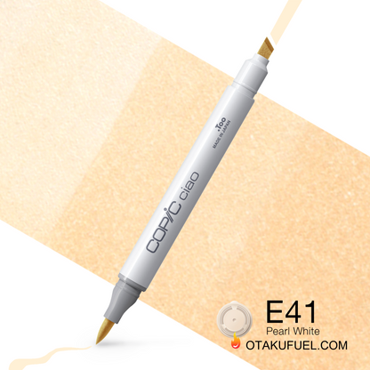 Copic Ciao E41 Pearl White <inline style="float: right; margin-right: 10px; background-color: rgb(253, 237, 220);">&nbsp;&nbsp;&nbsp;&nbsp;&nbsp;&nbsp; </inline>