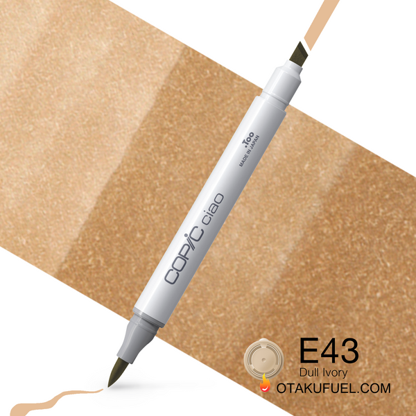 Copic Ciao E43 Dull Ivory <inline style="float: right; margin-right: 10px; background-color: rgb(234, 219, 188);">&nbsp;&nbsp;&nbsp;&nbsp;&nbsp;&nbsp; </inline>