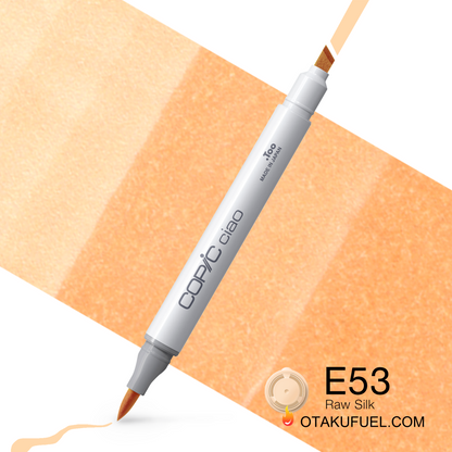 Copic Ciao E53 Raw Silk <inline style="float: right; margin-right: 10px; background-color: rgb(243, 227, 193);">&nbsp;&nbsp;&nbsp;&nbsp;&nbsp;&nbsp; </inline>