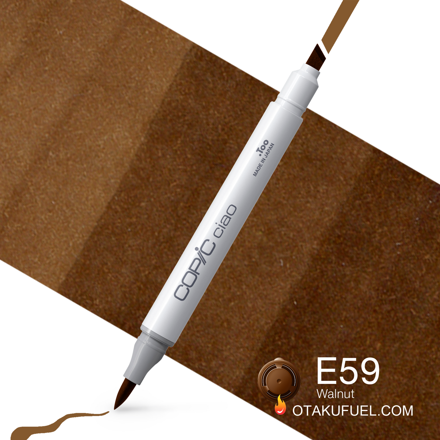 Copic Ciao E59 Walnut <inline style="float: right; margin-right: 10px; background-color: rgb(141, 121, 103);">&nbsp;&nbsp;&nbsp;&nbsp;&nbsp;&nbsp; </inline>