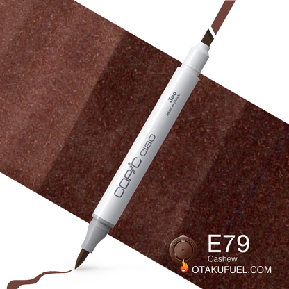 Copic Ciao E79 Cashew <inline style="float: right; margin-right: 10px; background-color: rgb(64, 47, 40);">&nbsp;&nbsp;&nbsp;&nbsp;&nbsp;&nbsp; </inline>